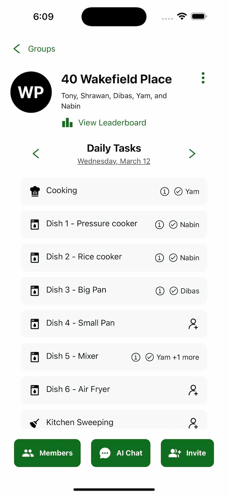 Task Management Screenshot